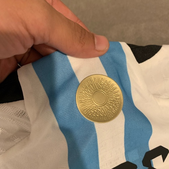 Adidas Argentina Home White/ Light Aqua Jersey - Picture 8 of 8